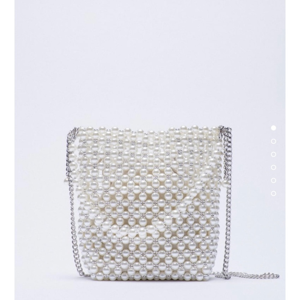 Zara Pearl mini bucket bag